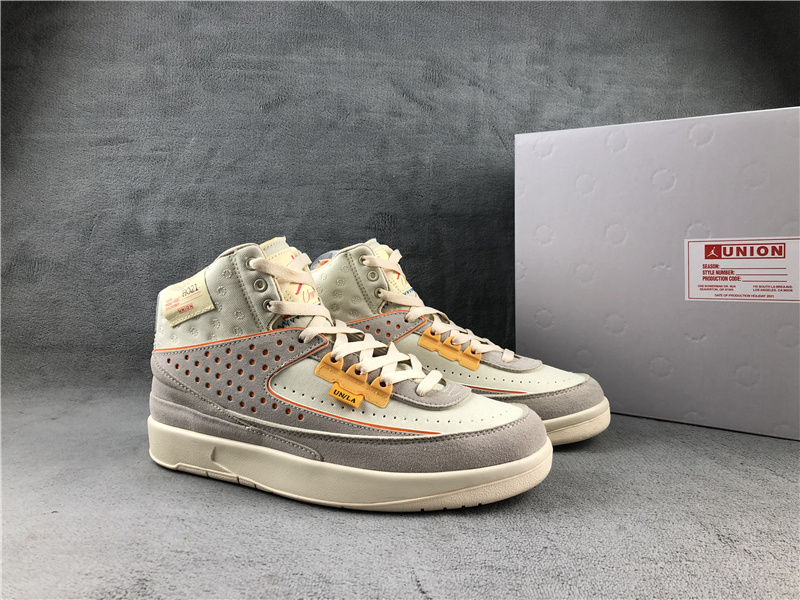 2022 Air Jordan 2 Grey Yellow Shoes - Click Image to Close